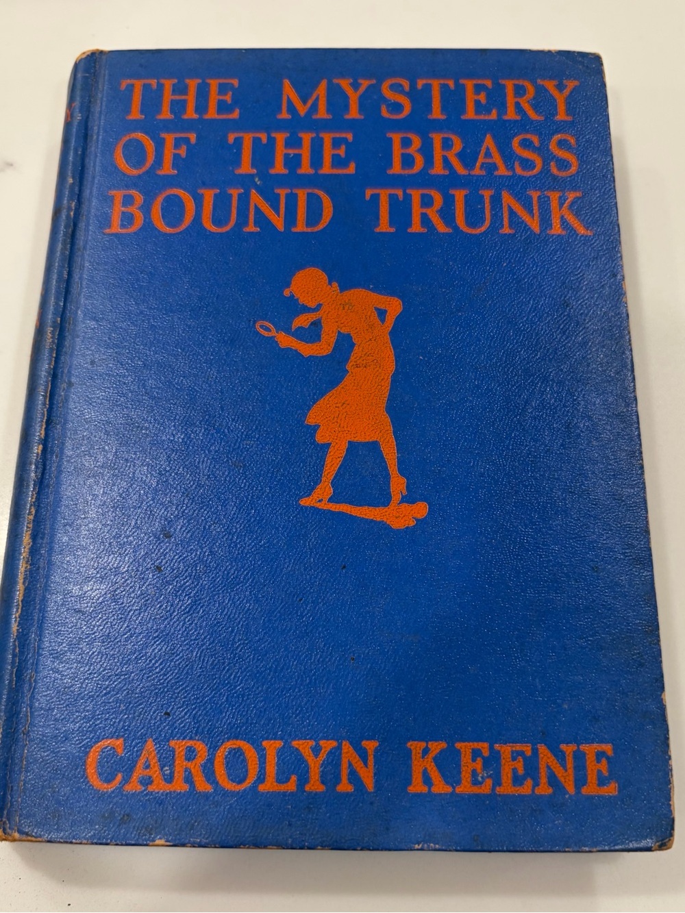 RARE 1940 True 1st Edition Nancy Drew Mystery of the Brass Bound Trunk Form 1